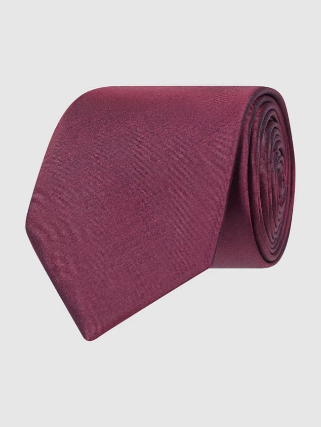 Seidenfalter Krawatte (6 Cm) Und Einstecktuch Im Set - Aubergine 3 Seidenfalter Krawatte (6 Cm) Und Einstecktuch Im Set - Aubergine – Bild 3