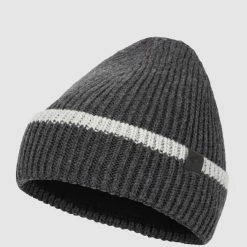 Chillouts Mütze Mit Woll-Anteil Modell 'Pascal' - Dunkelgrau