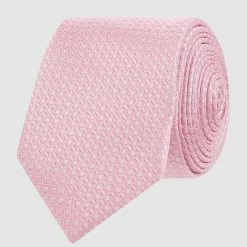 Willen Krawatte Und Einstecktuch Im Set - Altrosa