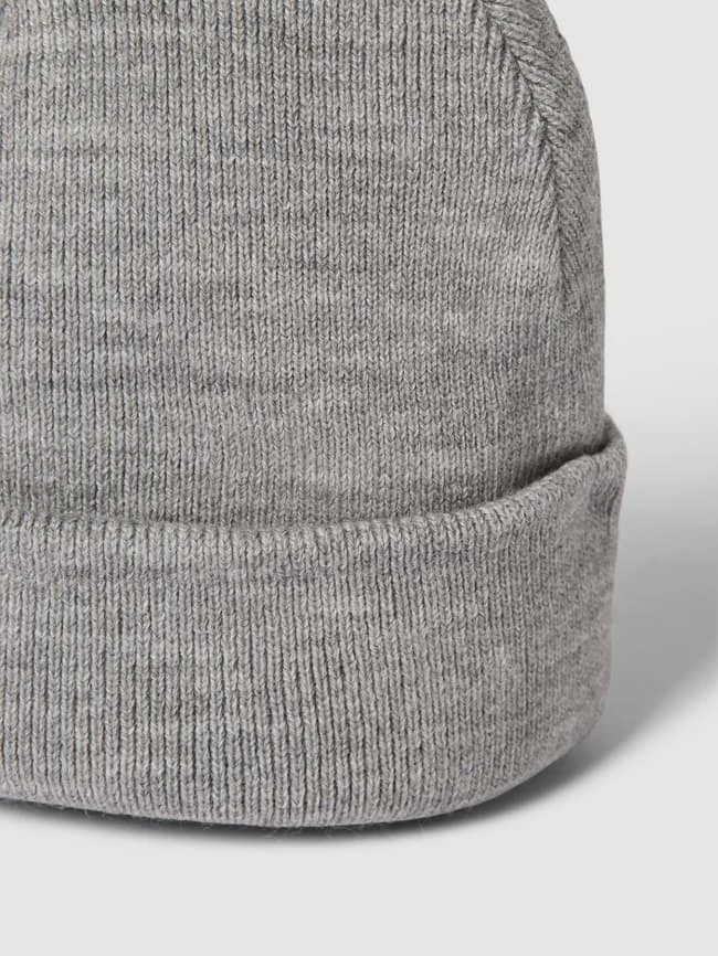 MCNEAL Beanie Mit Breitem Umschlag - Hellgrau Meliert 2 MCNEAL Beanie Mit Breitem Umschlag - Hellgrau Meliert – Bild 2