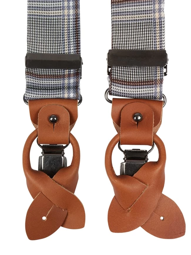 Seidenfalter Hosenträger Und Fliege Im Set - Blau 2 Seidenfalter Hosenträger Und Fliege Im Set - Blau – Bild 2