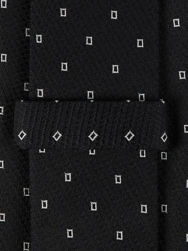 CK Calvin Klein Krawatte Aus Seide (6 Cm) - Schwarz 2 CK Calvin Klein Krawatte Aus Seide (6 Cm) - Schwarz – Bild 2