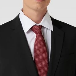 BOSS Krawatte Mit Allover-Muster (7,5 Cm) - Rot