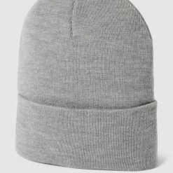 S.Oliver RED LABEL Beanie Mit Breitem Umschlag - Dunkelgrau