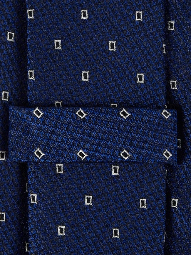 CK Calvin Klein Krawatte Aus Seide (6 Cm) - Marineblau 2 CK Calvin Klein Krawatte Aus Seide (6 Cm) - Marineblau – Bild 2