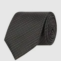 Blick Krawatte Aus Reiner Seide (6,5 Cm) - Hellgrau