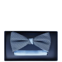 Willen Fliege Und Einstecktuch Aus Seide Im Set - Bleu