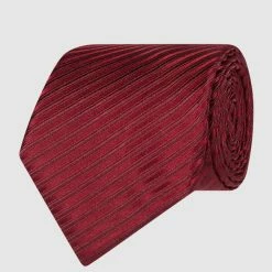 Eterna Krawatte Aus Reiner Seide (7,5 Cm) - Dunkelrot