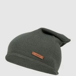 Barts Beanie Mit Gerolltem Abschluss Modell 'James' - Olivgrün