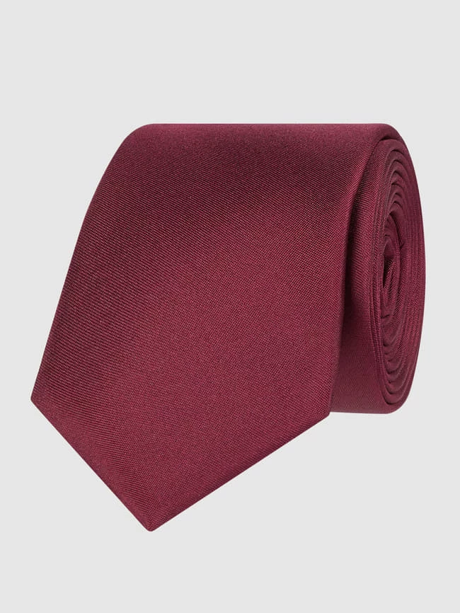 Eterna Krawatte Aus Reiner Seide (6 Cm) - Bordeaux Rot 1 Eterna Krawatte Aus Reiner Seide (6 Cm) - Bordeaux Rot