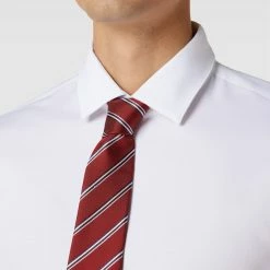 HUGO Seidenkrawatte Mit Streifenmuster - Rot