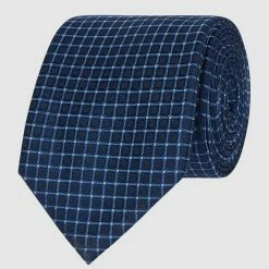 Willen Krawatte Aus Seide (7 Cm) - Blau