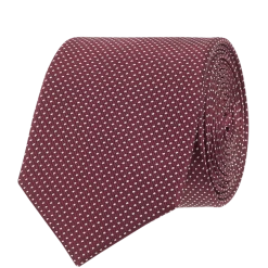 Willen Krawatte Aus Reiner Seide (6 Cm) - Bordeaux Rot