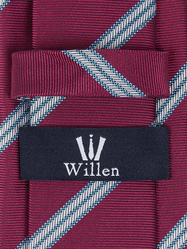 Willen Krawatte Aus Seide (6 Cm) - Fuchsia 2 Willen Krawatte Aus Seide (6 Cm) - Fuchsia – Bild 2
