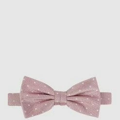 Seidenfalter Fliege Und Einstecktuch Im Set - Altrosa