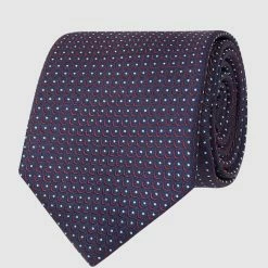 Willen Krawatte Aus Reiner Seide (7 Cm) - Bordeaux Rot