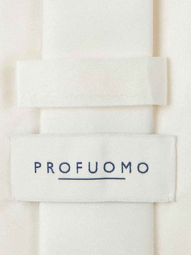 Profuomo Krawatte Aus Seide (8 Cm) - Ecru 2 Profuomo Krawatte Aus Seide (8 Cm) - Ecru – Bild 2