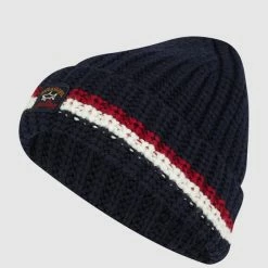 Paul & Shark Mütze Aus Schurwolle - Wasserabweisend - Marineblau