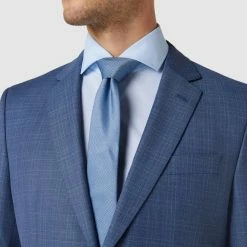 HUGO Krawatte Mit Feinem Muster - Bleu