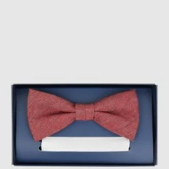 Willen Fliege Und Einstecktuch Im Set - Rot