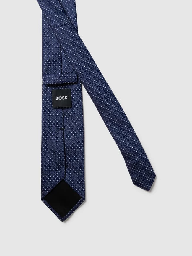 BOSS Krawatte Mit Allover-Muster (7,5 Cm) - Blau 3 BOSS Krawatte Mit Allover-Muster (7,5 Cm) - Blau – Bild 3