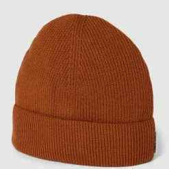 Tiger Of Sweden Beanie In Strick-Optik - Rostrot