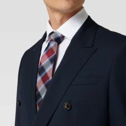 Tommy Hilfiger Seidenkrawatte Mit Gitterkaro - Rot