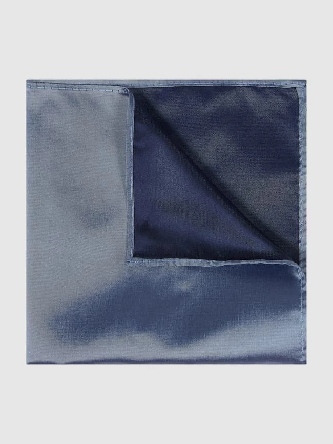 Seidenfalter Fliege Und Einstecktuch Im Set - Blau 2 Seidenfalter Fliege Und Einstecktuch Im Set - Blau – Bild 2