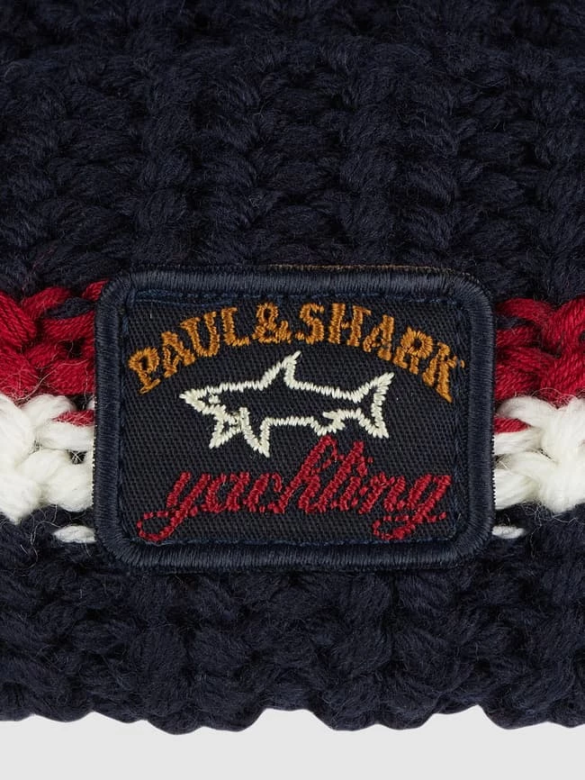 Paul & Shark Mütze Aus Schurwolle - Wasserabweisend - Marineblau 2 Paul & Shark Mütze Aus Schurwolle - Wasserabweisend - Marineblau – Bild 2