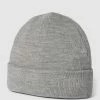 MCNEAL Beanie Mit Breitem Umschlag - Hellgrau Meliert