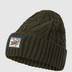 A Fish Named Fred Mütze Mit Logo-Aufnäher - Dunkelgrün