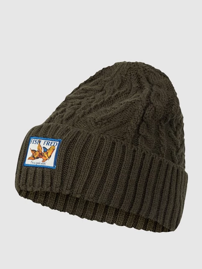 A Fish Named Fred Mütze Mit Logo-Aufnäher - Dunkelgrün 1 A Fish Named Fred Mütze Mit Logo-Aufnäher - Dunkelgrün