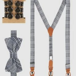 Roy Robson Fliege Und Hosenträger Im Set - Blau