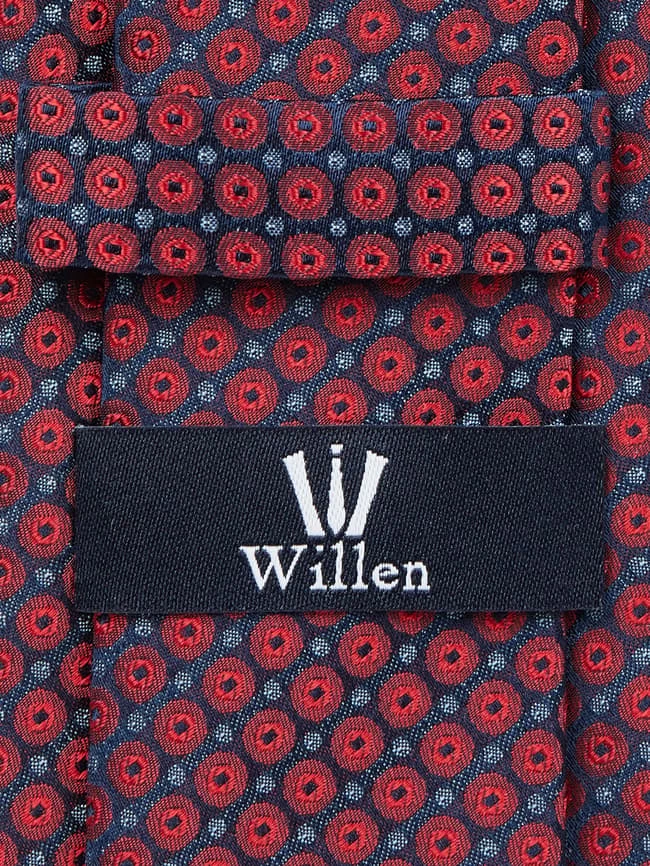Willen Krawatte Aus Seide (7 Cm) - Rot 2 Willen Krawatte Aus Seide (7 Cm) - Rot – Bild 2