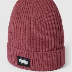 Puma Beanie Mit Label-Detail Modell 'Ribbed Classic Cuff' - Pflaume