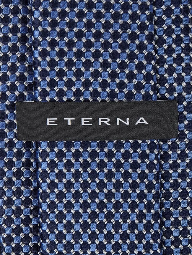 Eterna Krawatte Aus Seide (7,5 Cm) - Hellblau Meliert 2 Eterna Krawatte Aus Seide (7,5 Cm) - Hellblau Meliert – Bild 2