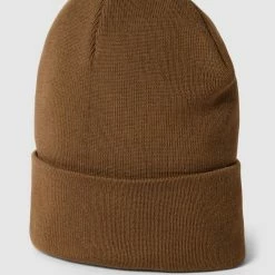 S.Oliver RED LABEL Beanie Mit Breitem Umschlag - Mittelbraun