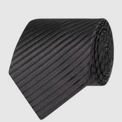 Eterna Krawatte Aus Reiner Seide (7,5 Cm) - Schwarz