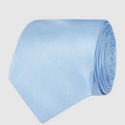 Eterna Krawatte Aus Reiner Seide (6 Cm) - Hellblau