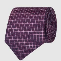 Willen Krawatte Aus Reiner Seide (7 Cm) - Fuchsia