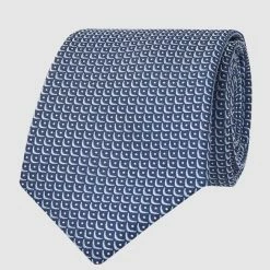 Willen Krawatte Aus Reiner Seide (7 Cm) - Bleu