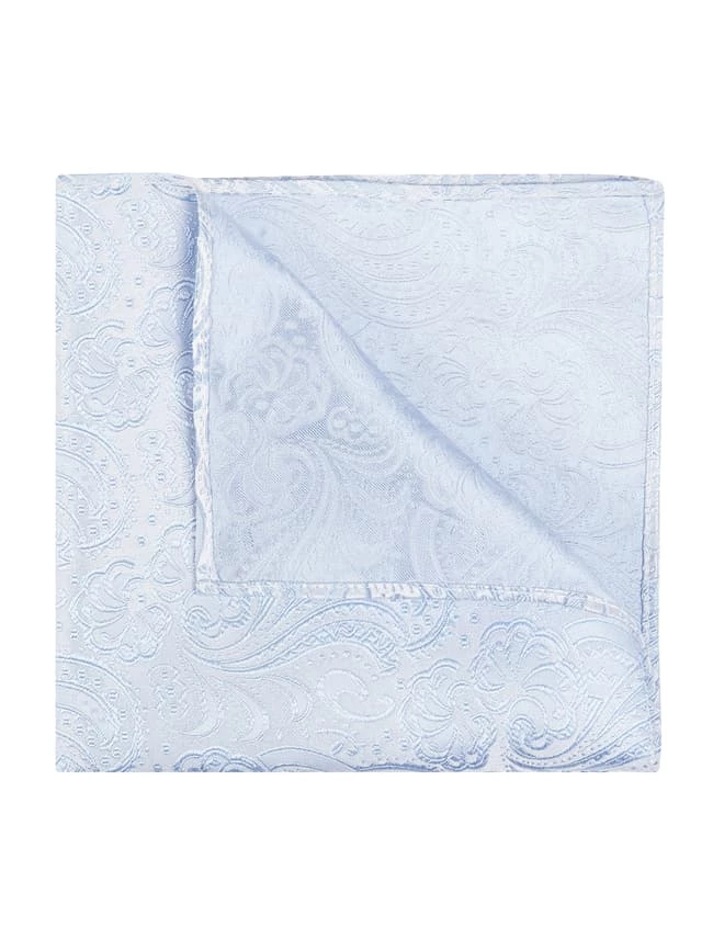 Seidenfalter Krawatte (6 Cm) Und Einstecktuch Im Set - Bleu 2 Seidenfalter Krawatte (6 Cm) Und Einstecktuch Im Set - Bleu – Bild 2