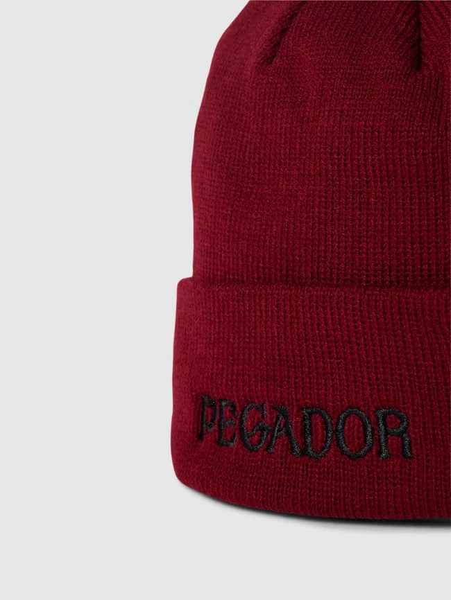 Pegador Beanie Mit Label-Stitching Modell 'GLENDALE' - Bordeaux Rot 2 Pegador Beanie Mit Label-Stitching Modell 'GLENDALE' - Bordeaux Rot – Bild 2