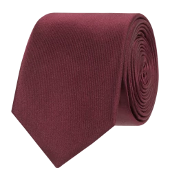 Willen Krawatte Aus Reiner Seide (6 Cm) - Bordeaux Rot