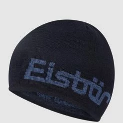 EISBAER Strickmütze Aus Wollmischung - Marineblau