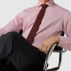 HUGO Krawatte Mit Feinem Muster - Bordeaux Rot