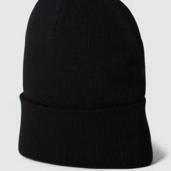 S.Oliver RED LABEL Beanie Mit Breitem Umschlag - Schwarz