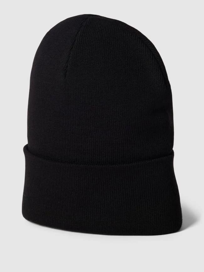 S.Oliver RED LABEL Beanie Mit Breitem Umschlag - Schwarz 1 S.Oliver RED LABEL Beanie Mit Breitem Umschlag - Schwarz