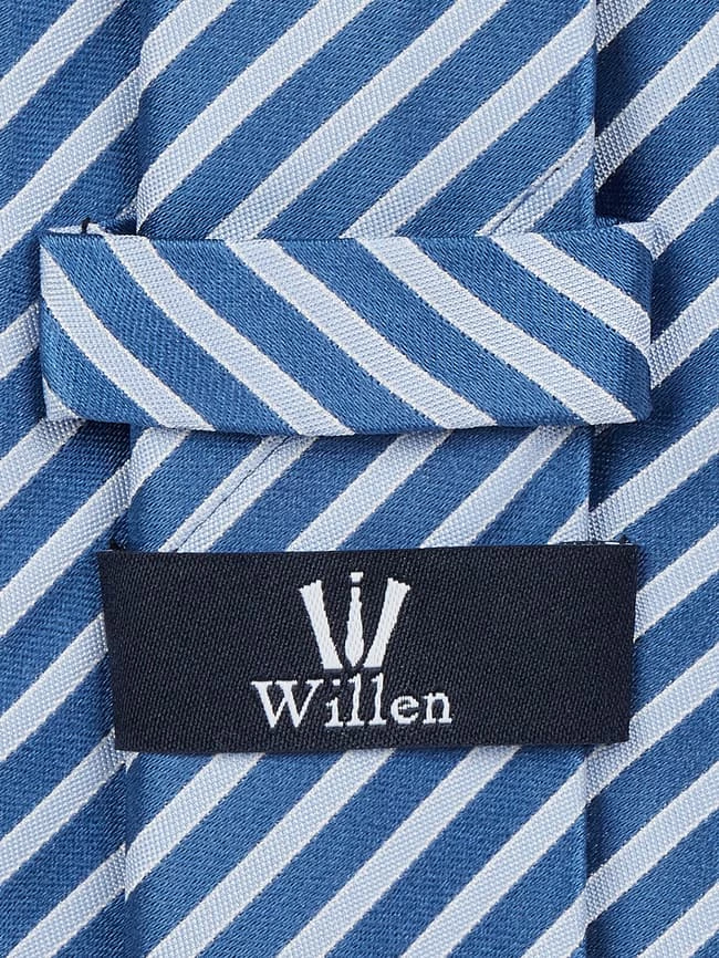 Willen Krawatte Aus Seide (7 Cm) - Blau 2 Willen Krawatte Aus Seide (7 Cm) - Blau – Bild 2