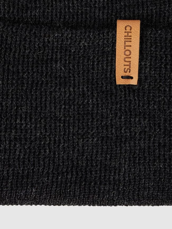 Chillouts Beanie Aus Merinowollmischung Modell 'Will' - Schwarz 2 Chillouts Beanie Aus Merinowollmischung Modell 'Will' - Schwarz – Bild 2